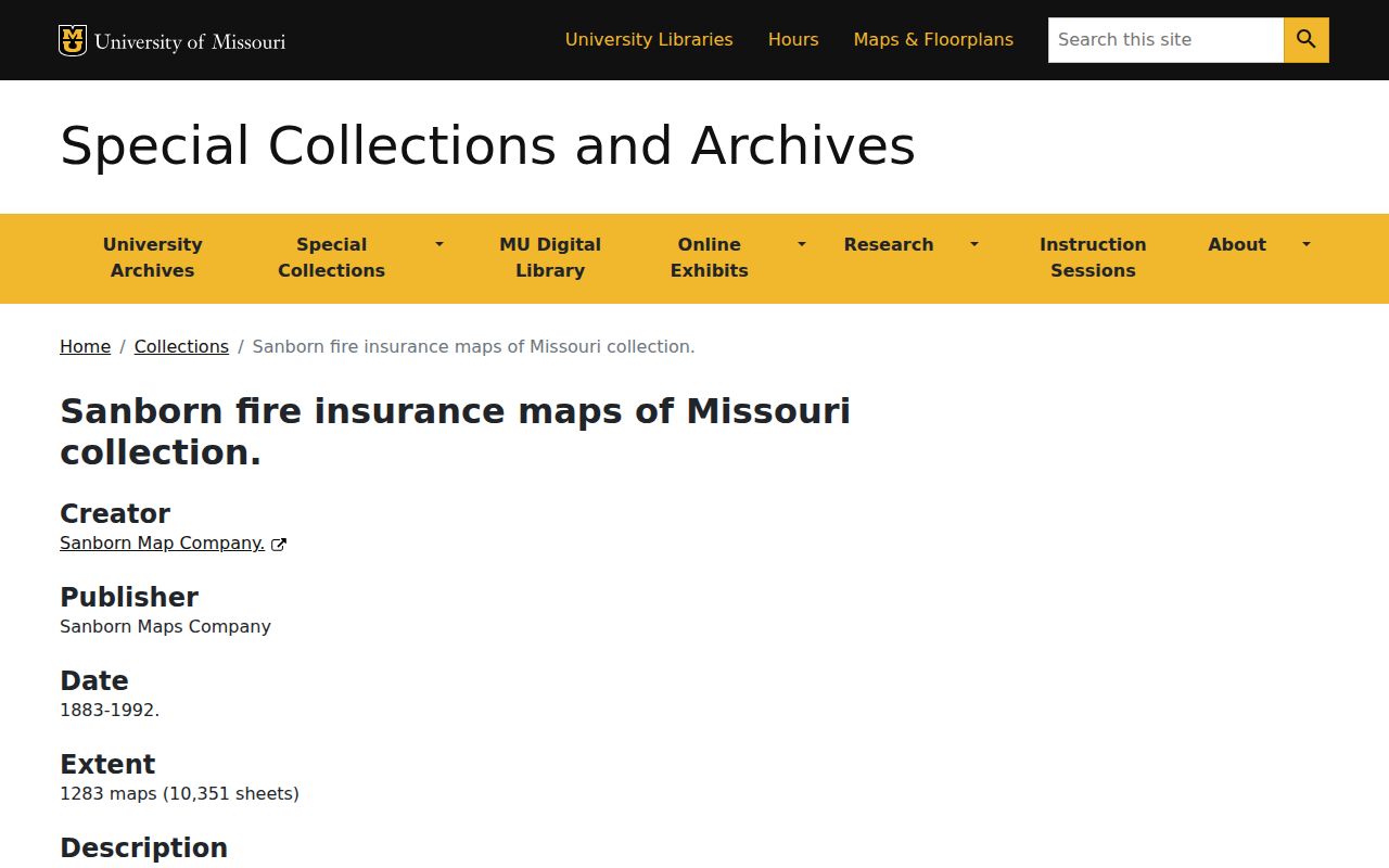 Columbia city directory address research with MU Sanborn maps